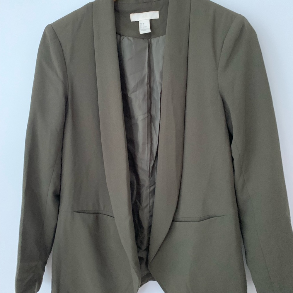 H&M olive green blazer